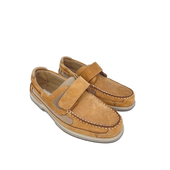 REEL LEGENDS ADMIRAL TAN LEATHER DECK SHOES MEN'S SIZE 8 M NEAR MINT CONDITION! - Picture 1 of 6